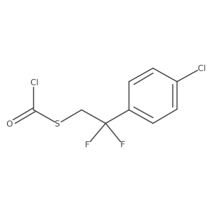 2-(4'-Chlorophenyl)-2,2-difluoroethyl chlorothioformate结构式
