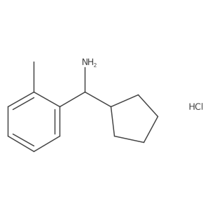 Cyclopentyl(o-tolyl)methanamine hydrochloride结构式