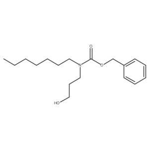 benzyl N-heptyl-N-(3-hydroxypropyl)carbamate结构式