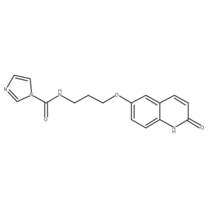 N-{3-[(2-oxo-1,2-dihydroquinolin-6-yl)oxy]propyl}-1H-imidazole-1-carboxamide Structure