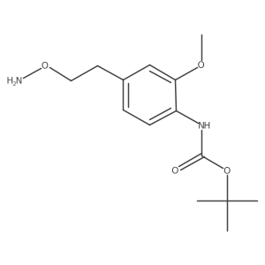 tert-butyl N-{4-[2-(aminooxy)ethyl]-2-methoxyphenyl}carbamate Structure