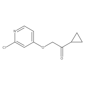 2-[(2-Chloro-4-pyridinyl)oxy]-1-cyclopropylethanone Structure