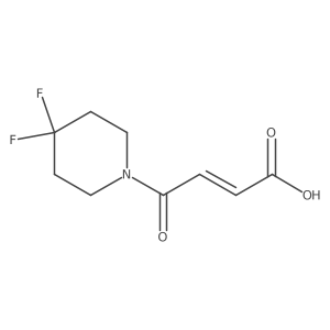 (E)-4-(4,4-difluoropiperidin-1-yl)-4-oxobut-2-enoic acid结构式