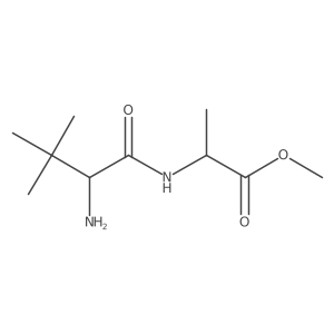 Methyl ((S)-2-amino-3,3-dimethylbutanoyl)-L-alaninate结构式