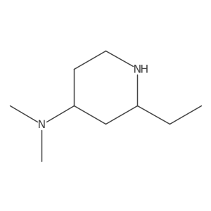 (2R,4R)-2-ethyl-N,N-dimethylpiperidin-4-amine结构式