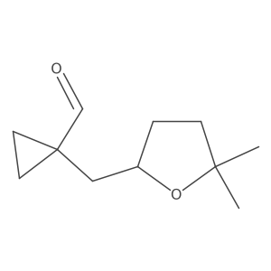1-[(5,5-Dimethyloxolan-2-yl)methyl]cyclopropane-1-carbaldehyde Structure