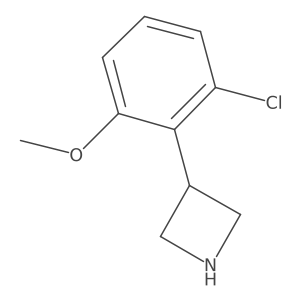 3-(2-Chloro-6-methoxyphenyl)azetidine Structure