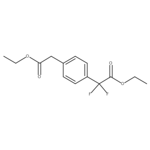 Ethyl 2-[4-(2-Ethoxy-2-oxoethyl)phenyl]-2,2-difluoroacetate结构式