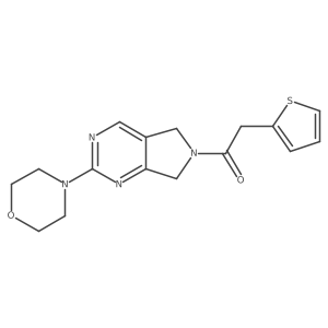 1-(2-morpholino-5H-pyrrolo[3,4-d]pyrimidin-6(7H)-yl)-2-(thiophen-2-yl)ethanone Structure