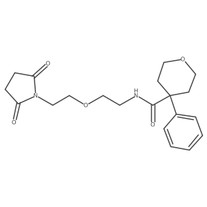 N-(2-(2-(2,5-dioxopyrrolidin-1-yl)ethoxy)ethyl)-4-phenyltetrahydro-2H-pyran-4-carboxamide Structure