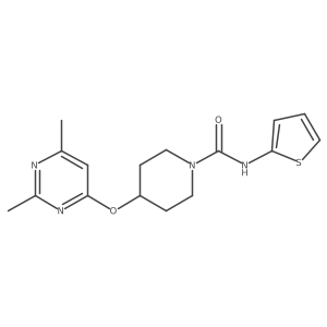 4-((2,6-dimethylpyrimidin-4-yl)oxy)-N-(thiophen-2-yl)piperidine-1-carboxamide Structure