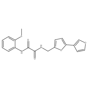 N-({[2,3'-bifuran]-5-yl}methyl)-N'-[2-(methylsulfanyl)phenyl]ethanediamide Structure