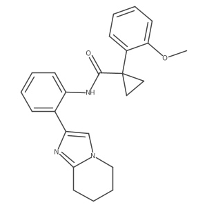 1-(2-methoxyphenyl)-N-(2-(5,6,7,8-tetrahydroimidazo[1,2-a]pyridin-2-yl)phenyl)cyclopropanecarboxamide Structure