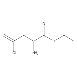 Ethyl 2-amino-4-chloropent-4-enoate结构式