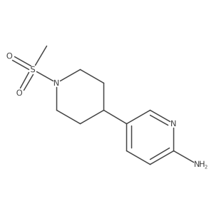 5-[1-(Methylsulfonyl)-4-piperidinyl]-2-pyridinamine Structure