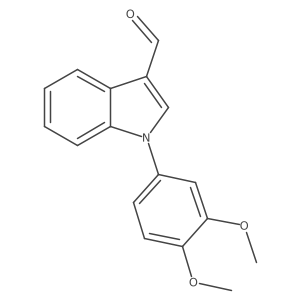 1-(3,4-Dimethoxyphenyl)-1h-indole-3-carbaldehyde结构式