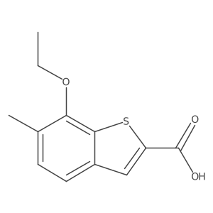 7-Ethoxy-6-methyl-1-benzothiophene-2-carboxylic acid Structure