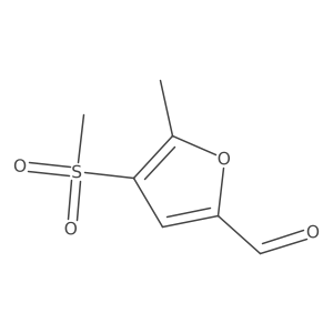 4-Methanesulfonyl-5-methylfuran-2-carbaldehyde结构式