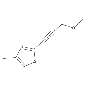 2-(3-Methoxyprop-1-yn-1-yl)-4-methyl-1,3-thiazole Structure