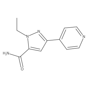 1-ethyl-3-(pyridin-4-yl)-1H-pyrazole-5-carboxamide Structure