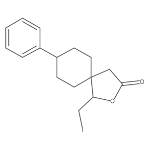 1-(Iodomethyl)-8-phenyl-2-oxaspiro[4.5]decan-3-one Structure