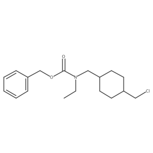 benzyl N-{[4-(chloromethyl)cyclohexyl]methyl}-N-ethylcarbamate Structure