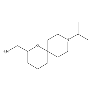 [9-(Propan-2-yl)-1-oxa-9-azaspiro[5.5]undecan-2-yl]methanamine Structure