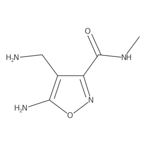 5-amino-4-(aminomethyl)-N-methyl-1,2-oxazole-3-carboxamide Structure