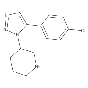 3-[5-(4-chlorophenyl)-1H-1,2,3-triazol-1-yl]piperidine Structure