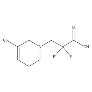 3-(5-Chloro-1,2,3,6-tetrahydropyridin-1-yl)-2,2-difluoropropanoic acid Structure