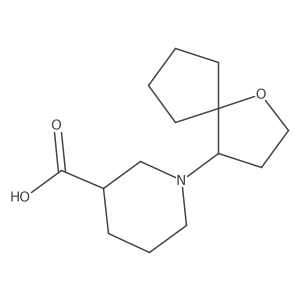 1-{1-Oxaspiro[4.4]nonan-4-yl}piperidine-3-carboxylic acid Structure