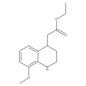 Ethyl 2-(8-methoxy-1,2,3,4-tetrahydroquinolin-4-yl)acetate Structure