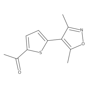 1-[5-(Dimethyl-1,2-oxazol-4-yl)thiophen-2-yl]ethan-1-one Structure