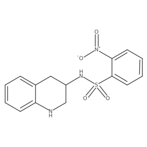 2-nitro-N-(1,2,3,4-tetrahydroquinolin-3-yl)benzene-1-sulfonamide Structure