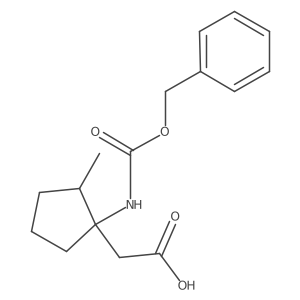 2-(1-{[(Benzyloxy)carbonyl]amino}-2-methylcyclopentyl)acetic acid Structure