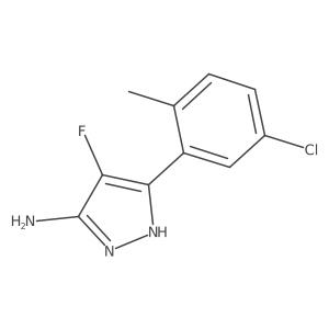 3-(5-chloro-2-methylphenyl)-4-fluoro-1H-pyrazol-5-amine Structure