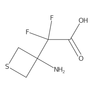 2-(3-Aminothietan-3-yl)-2,2-difluoroacetic acid结构式