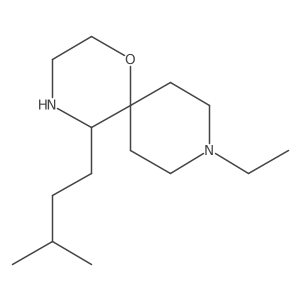 9-Ethyl-5-(3-methylbutyl)-1-oxa-4,9-diazaspiro[5.5]undecane Structure