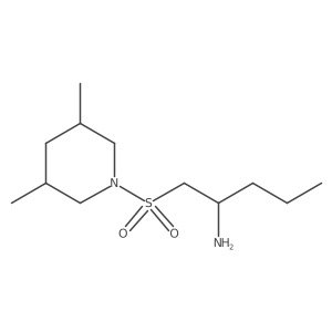 1-[(3,5-Dimethylpiperidin-1-yl)sulfonyl]pentan-2-amine Structure