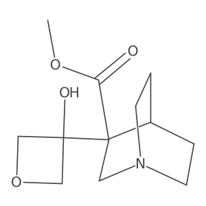 Methyl 3-(3-hydroxyoxetan-3-yl)-1-azabicyclo[2.2.2]octane-3-carboxylate Structure