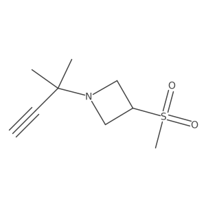 3-Methanesulfonyl-1-(2-methylbut-3-yn-2-yl)azetidine Structure
