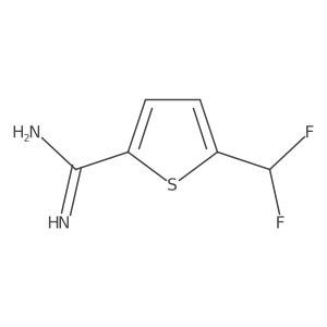 5-(Difluoromethyl)thiophene-2-carboximidamide Structure