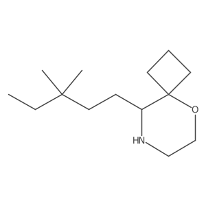 9-(3,3-Dimethylpentyl)-5-oxa-8-azaspiro[3.5]nonane结构式