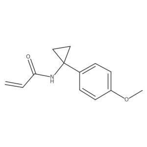 N-[1-(4-Methoxyphenyl)cyclopropyl]prop-2-enamide结构式