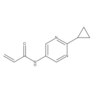 N-(2-cyclopropylpyrimidin-5-yl)prop-2-enamide Structure