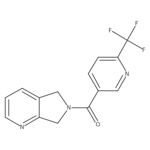(5H-pyrrolo[3,4-b]pyridin-6(7H)-yl)(6-(trifluoromethyl)pyridin-3-yl)methanone结构式