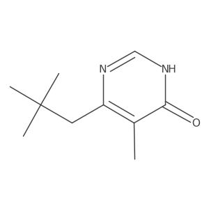 6-(2,2-Dimethylpropyl)-5-methylpyrimidin-4-ol Structure