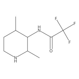 Rac-N-[(2R,3R,4R)-2,4-dimethylpiperidin-3-yl]-2,2,2-trifluoroacetamide结构式