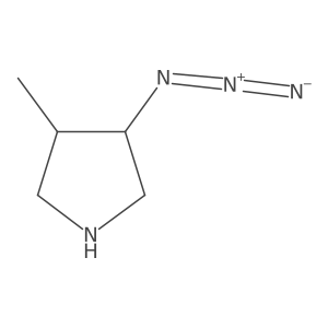 rac-(3R,4R)-3-azido-4-methylpyrrolidine结构式