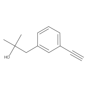 1-(3-Ethynylphenyl)-2-methylpropan-2-ol结构式